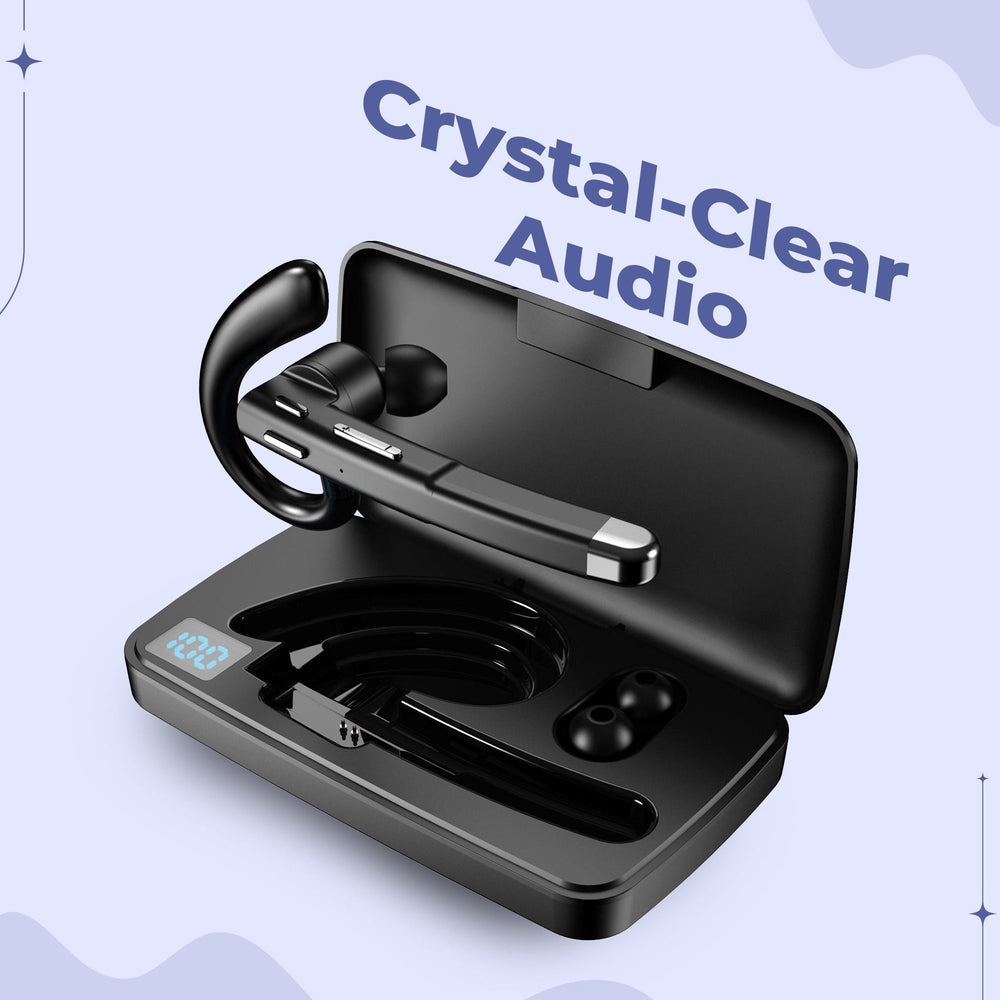 Bluetooth Headset – Dual Microphone, CVC8.0 Noise Cancelling & 72-Hour Battery