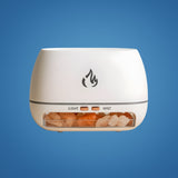 Ultrasonic Salt Stone Humidifier – LED Light, Whisper-Quiet & 18×12.5×8cm Compact