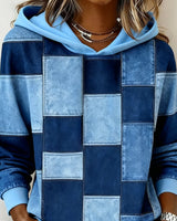 Stylish Long Sleeve Checkered Hoodie for Men & Women - Comfortable & Trendy Casual Wear