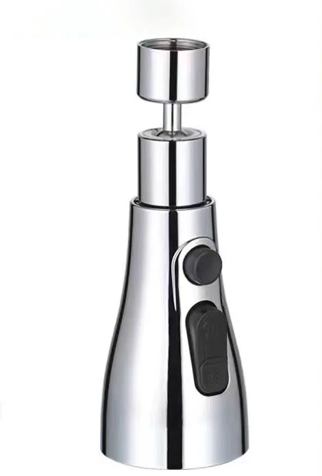 360° Swivel Faucet Aerator – 3 Spray Modes, Water-Saving & Tool-Free Install