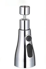 360° Swivel Faucet Aerator – 3 Spray Modes, Water-Saving & Tool-Free Install
