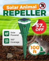 Solar Mole & Rodent Repellent Stake – Waterproof, Vibration Deterrent & 100ft Range