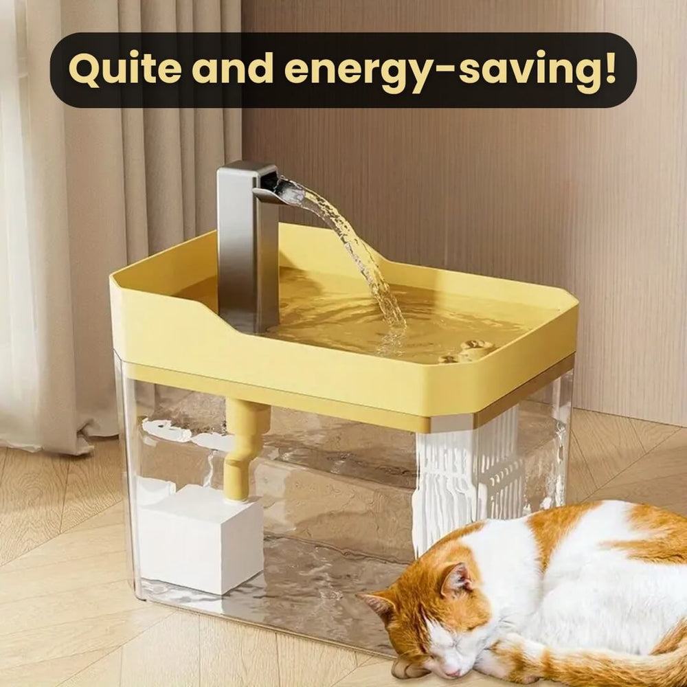 Katzen-Trinkbrunnen 360° mit Sensor – 1,5 L Wasserspender leise