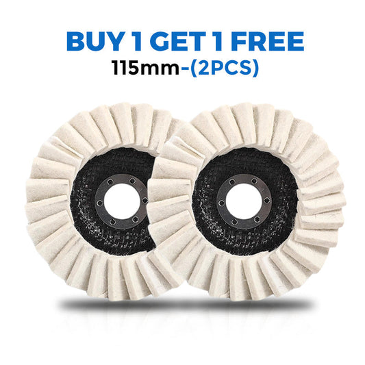 Wool Felt Polishing Discs – 115mm & 125mm, Metal & Wood Buffing Pads