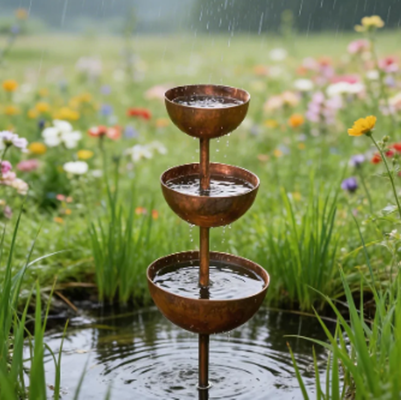 3-Tier Bird Feeding Station – Cast Iron, Ground Spike & 68cm Tall