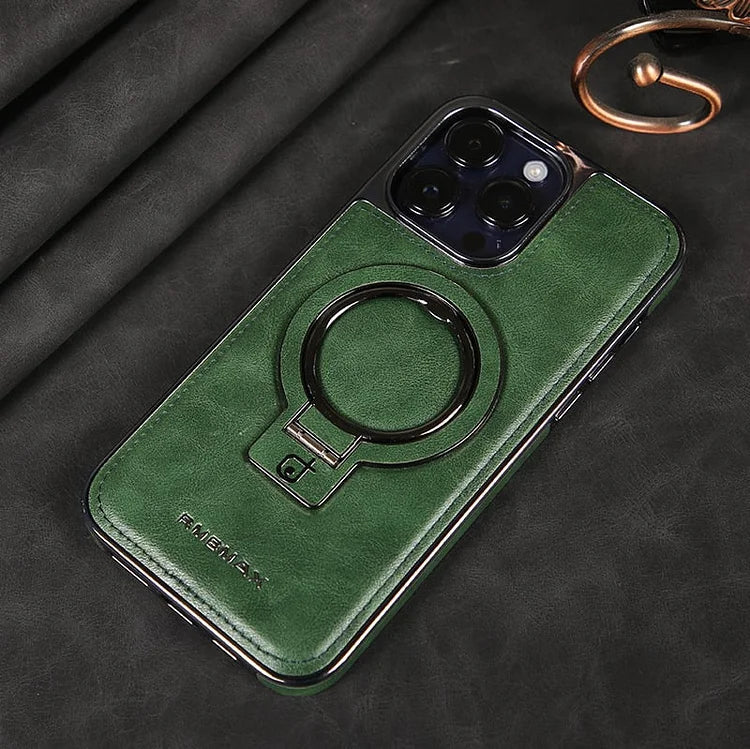 Premium Leder iPhone-Hülle mit Magnetischem Ständer – Ultimativer Schutz & Stil