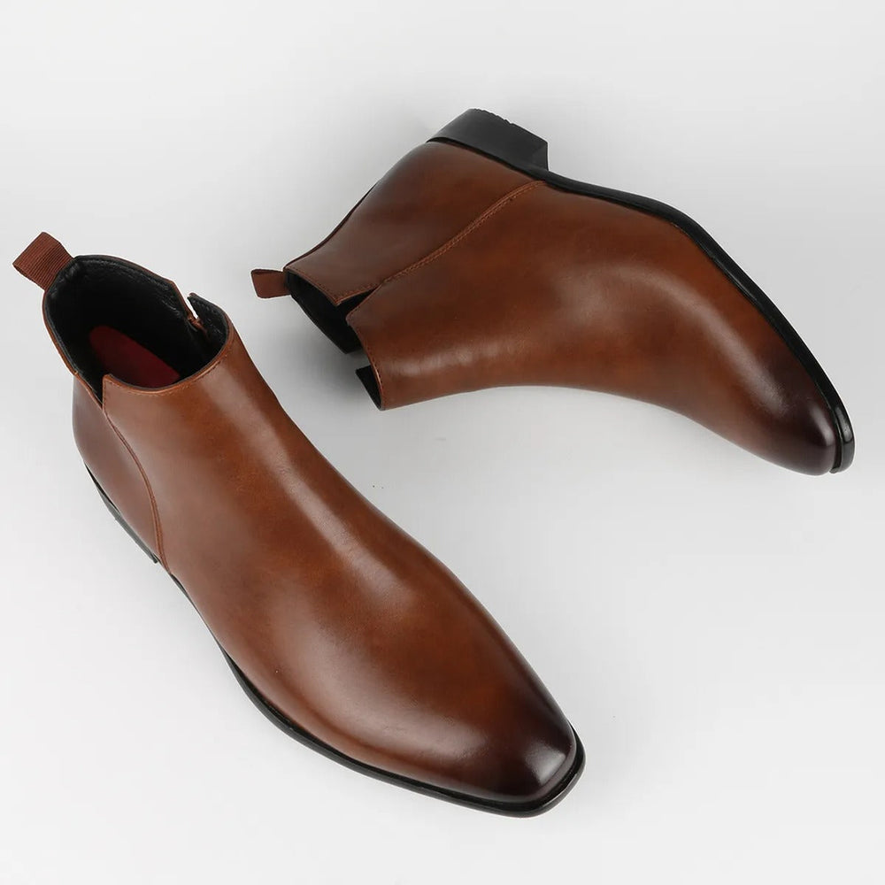 Lars – Classic Retro Leather Boots for Men