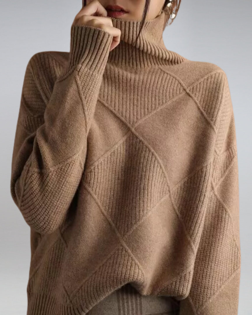 Enhanced Product Title: "Lily Women's Cozy Roll Neck Sweater - Stylish Knit Pullover for Fall & Winter Fashion" 

This title includes relevant keywords and phrases that can help improve visibility and attract potential buyers.