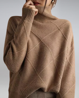 Enhanced Product Title: "Lily Women's Cozy Roll Neck Sweater - Stylish Knit Pullover for Fall & Winter Fashion" 

This title includes relevant keywords and phrases that can help improve visibility and attract potential buyers.