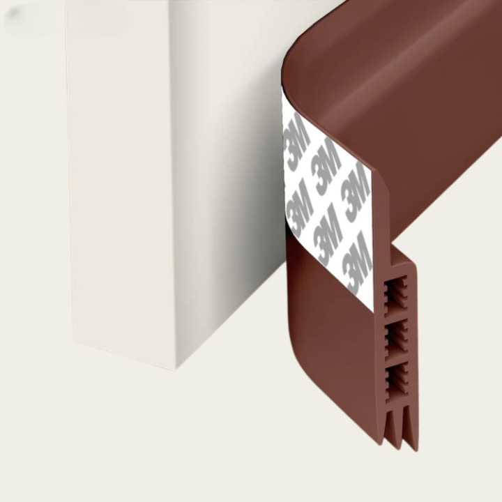 Silicone Door Draft Seal – 99cm Cuttable, 3M Adhesive & Soundproof Weather Strip