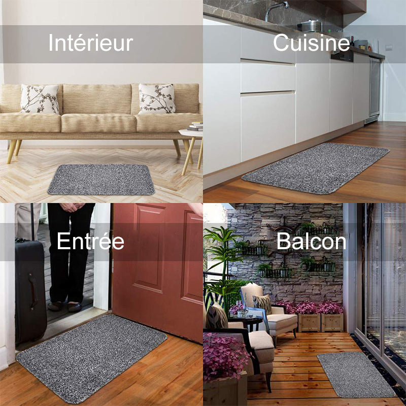 Ultra-Absorbent Door Mat – Nano-Tech, 70×45cm, Non-Slip Rubber Base & Machine Washable