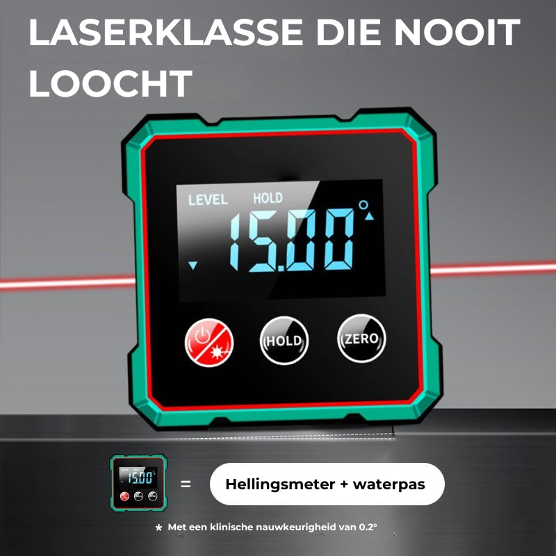 Digitale Hoekmeter met Magneet und Waterpasfunctie