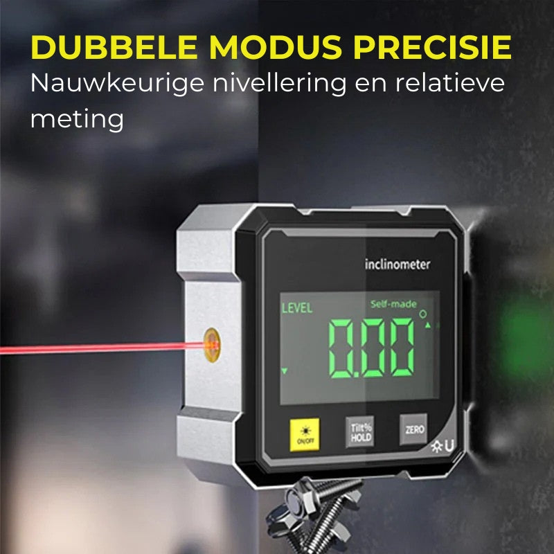 Digitale Hoekmeter met Magneet und Waterpasfunctie