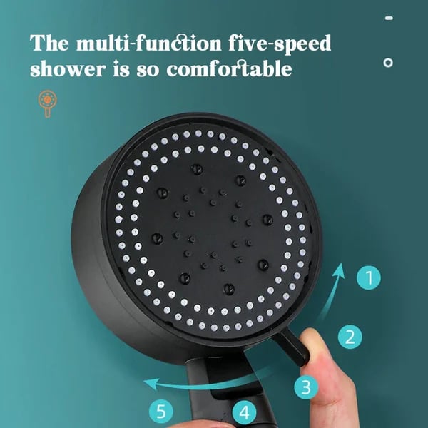 Optimized Product Title: "Hochdruck-Duschkopf mit 5 Strahlarten & Selbstreinigungsfunktion – Perfekte Dusche für Entspannung und Komfort" 

This title includes relevant keywords while enhancing the appeal for potential buyers.