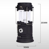 Solar LED Camping Lantern – USB Power Bank, Telescopic & Rechargeable