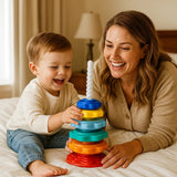 Spiral Stacking Tower Toy – 6 Colors, Fine Motor Skills & Ages 1-5