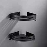 Kalsten | Matt Black Modern Bathroom Accessories Set, Set of 3, Bathroom Shelf