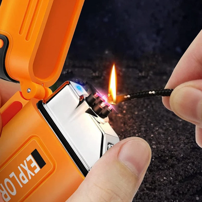 Electric Arc Lighter – Windproof, IP56 Waterproof, USB-C Rechargeable 220mAh