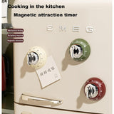 Magnetic Mechanical Kitchen Timer – 55-Minute Range, Loud Alarm & Battery-Free