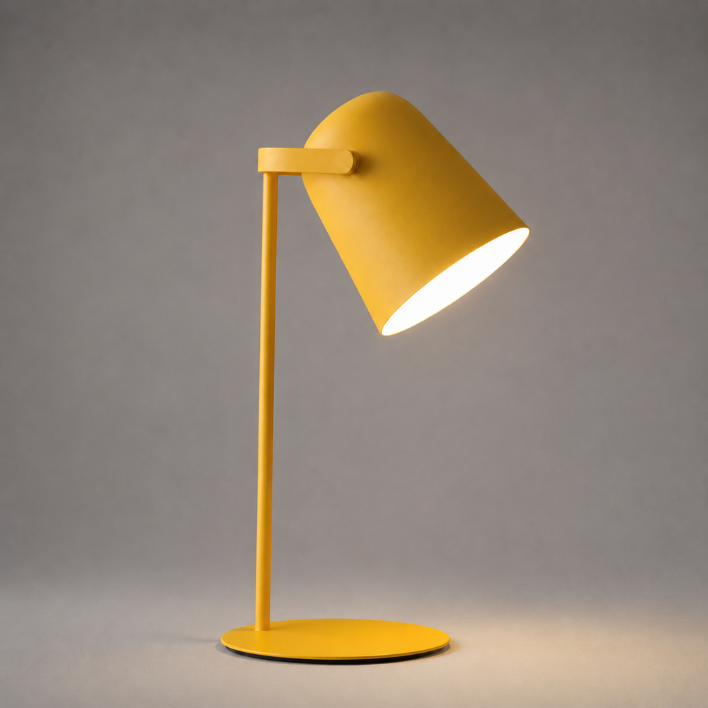 LED Desk Lamp – Nordic Metal Frame, Adjustable Neck & Touch Dimmer Control