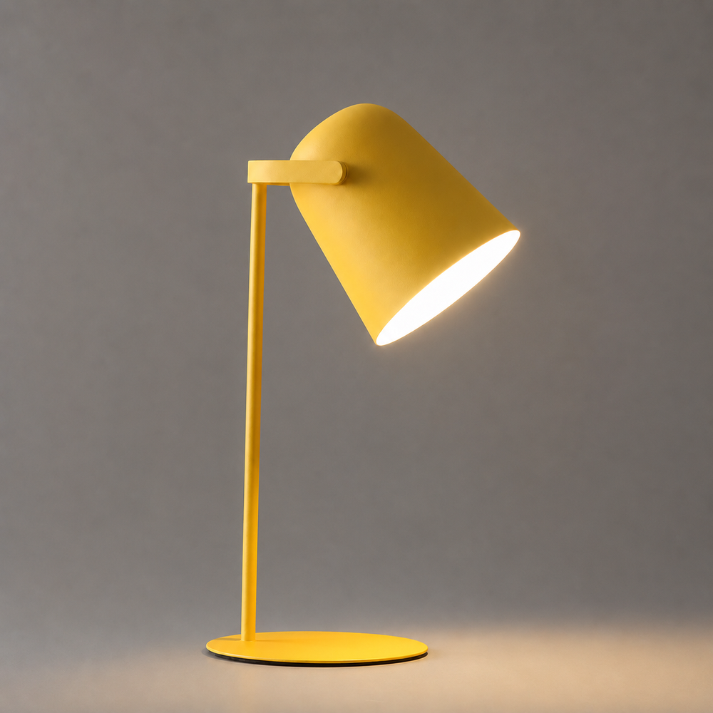 LED Desk Lamp – Nordic Metal Frame, Adjustable Neck & Touch Dimmer Control