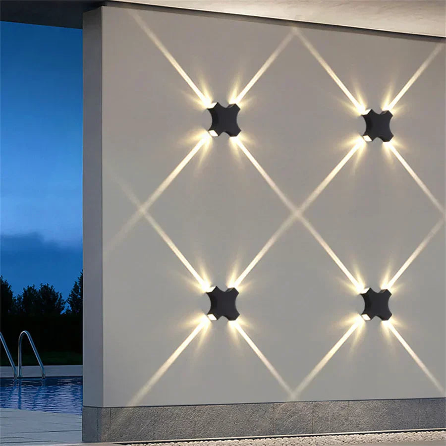 Enhanced Product Title: "Wetterfeste LED Wandleuchte für Außen mit Sterneffekt – IP54, Energiesparend und Langlebig" 

This title includes relevant keywords while emphasizing key features that can attract potential buyers.