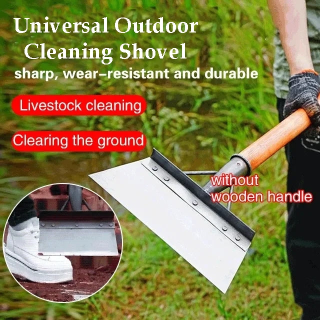 Stainless Steel Shovel Head – Weeding & Scraping Tool, Sharpened Edge, 20–30cm Sizes