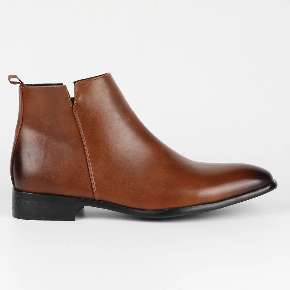 Lars – Classic Retro Leather Boots for Men