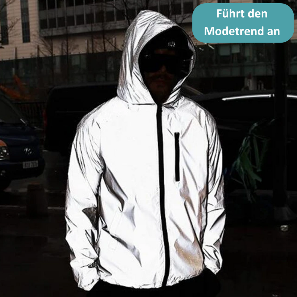 LumiSafe High-Reflective Waterproof Unisex Rain Jacket