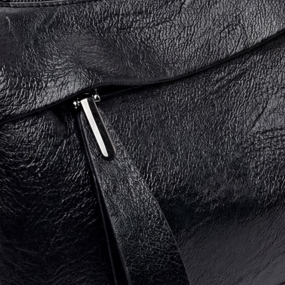 Stylish Soft Faux Leather Crossbody Bag with 3 Compartments – Perfect for Everyday Use