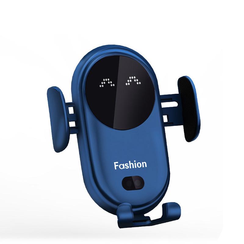 15W Wireless Car Charger Mount – Auto-Clamp, Qi Fast Charging & 360° Rotation