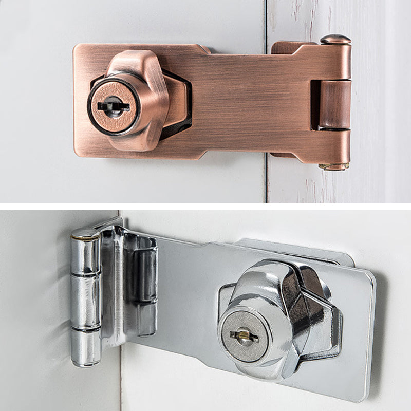 Cabinet Hinge Lock – Zinc Alloy, Screw or Adhesive Mount & 2 Keys