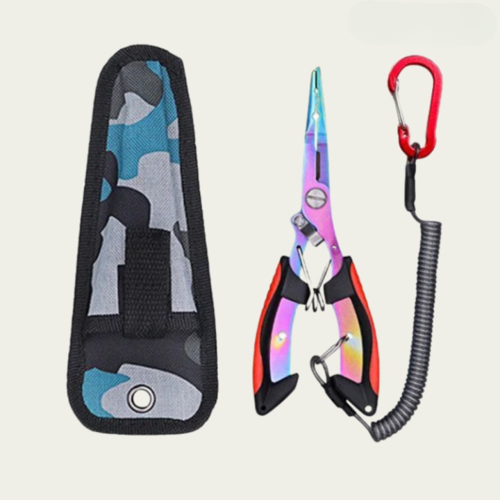 Fishing Pliers 3-in-1 – 420 Stainless Steel, Titanium-Coated & 17.5 cm Length