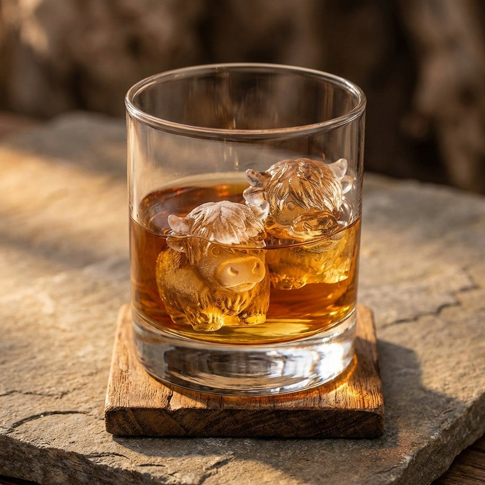Highland Cow Ice Cube Tray – Silicone, 6 Cavities & BPA-Free