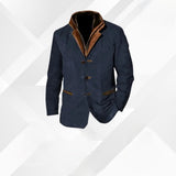 Leandro – Men's Fall Blazer in Autumn Suede Tones