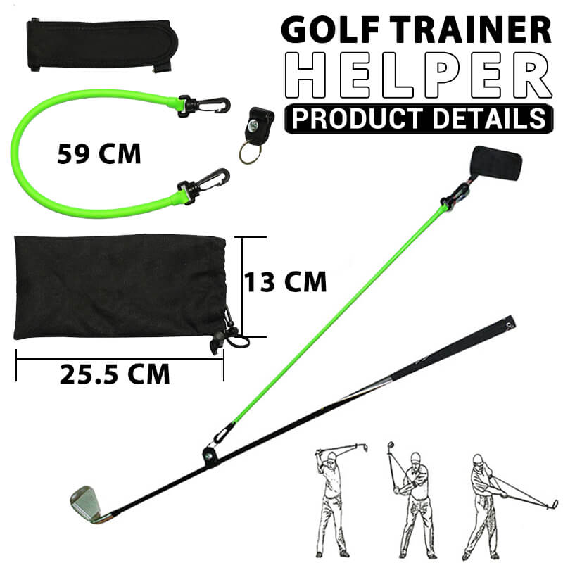 Golf Swing Trainer – Resistance Band, Latex for Posture & Putting Accuracy