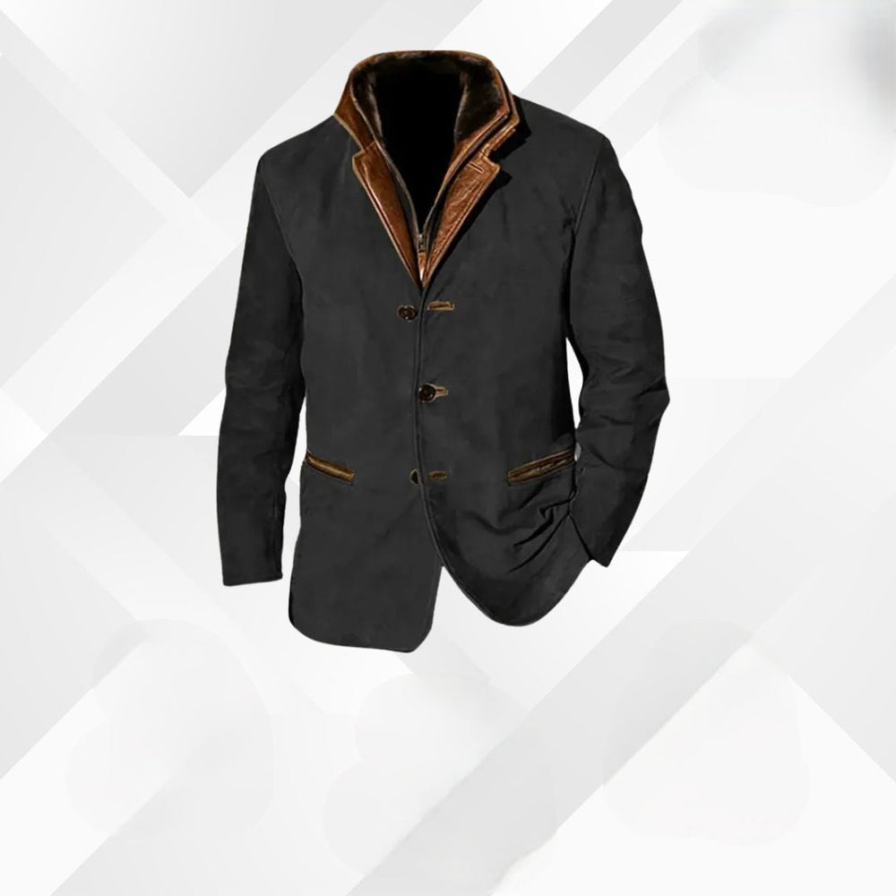 Leandro – Men's Fall Blazer in Autumn Suede Tones
