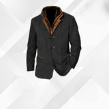 Leandro – Men's Fall Blazer in Autumn Suede Tones