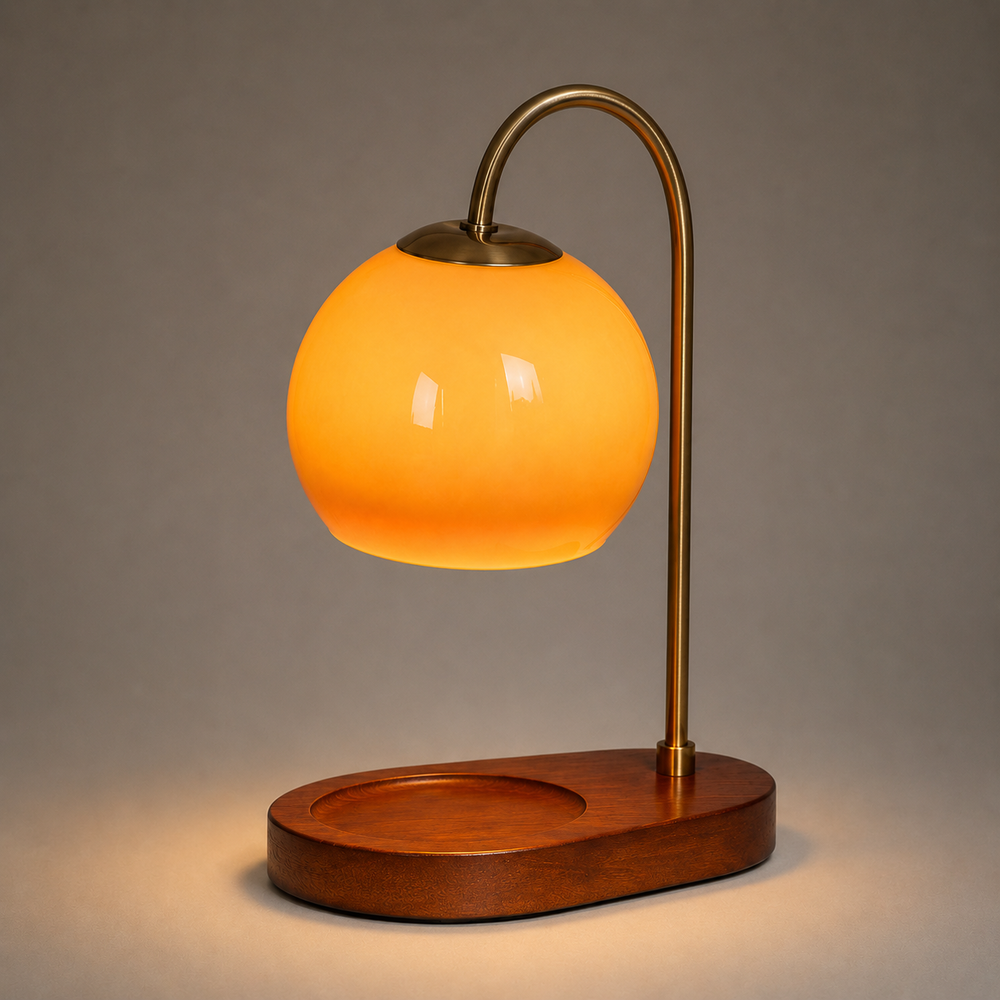 Candle Warmer Lamp – Flameless Wax Melter, Adjustable Height & Elegant Design