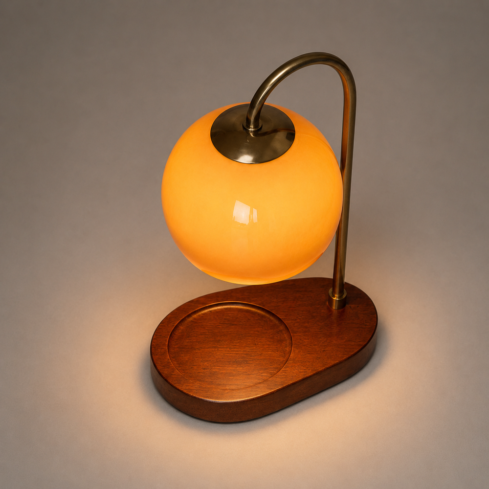 Candle Warmer Lamp – Flameless Wax Melter, Adjustable Height & Elegant Design