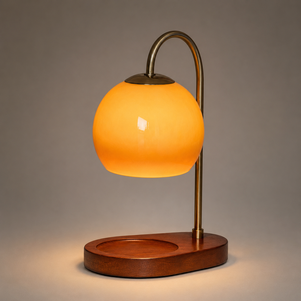 Candle Warmer Lamp – Flameless Wax Melter, Adjustable Height & Elegant Design