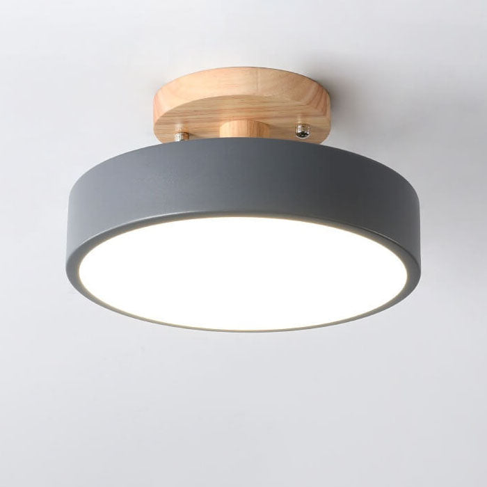 Round LED Ceiling Light – 3 Light Colors, Semi-Flush Mount & 3 Sizes