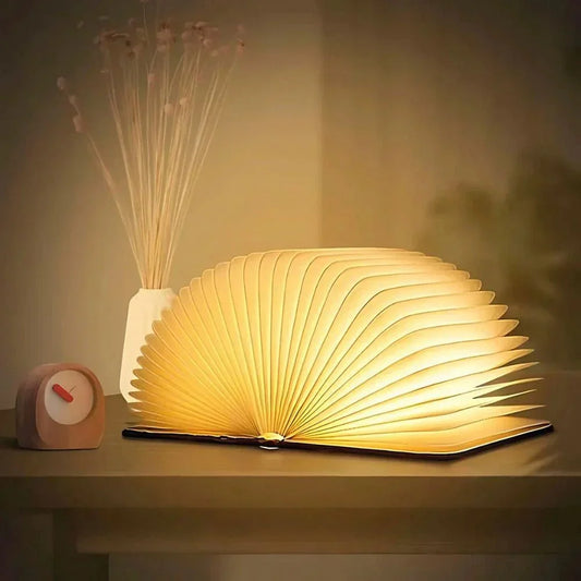 Table Lamp – Foldable Design, Rechargeable Battery & 360° Rotating LED Light