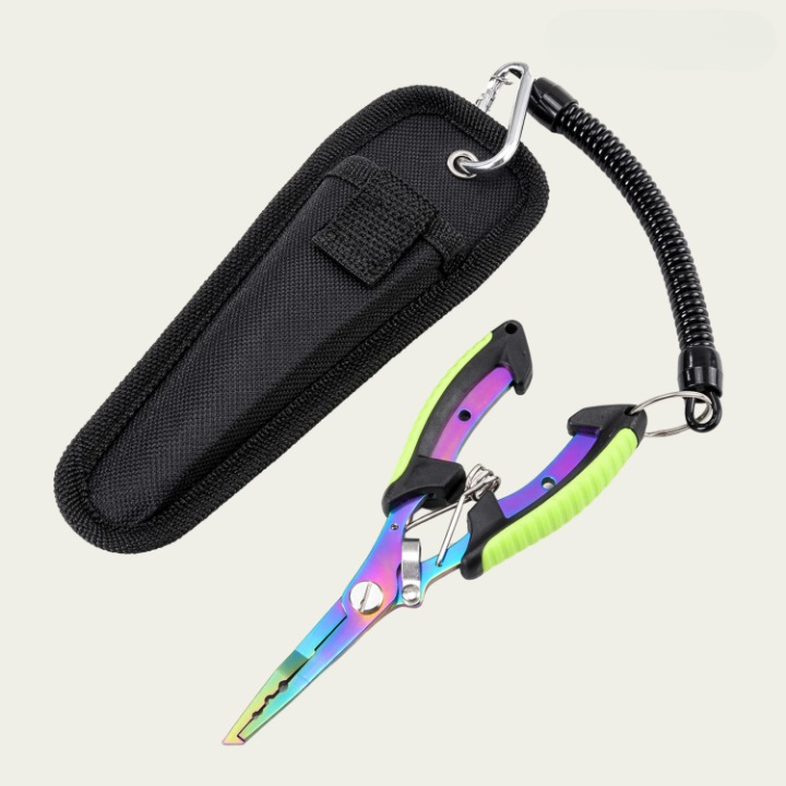 Fishing Pliers 3-in-1 – 420 Stainless Steel, Titanium-Coated & 17.5 cm Length