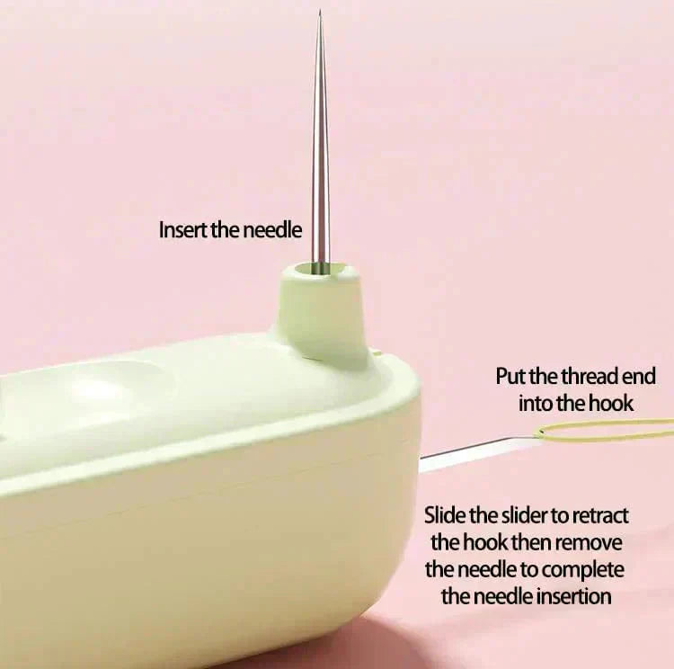 Needle Threader & Seam Ripper Tool – 10.4cm, Stainless Steel Tips & Ergonomic Grip