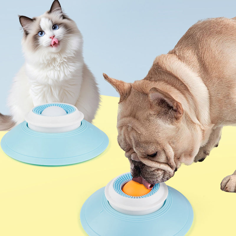 Slow Feeder Dog Bowl – Floating Ball, Non-Slip PP/TPR & 14.5cm for Dogs & Cats