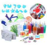 Kids Water Magic Craft Set – 12 Colors, Non-Toxic & Figure Molding