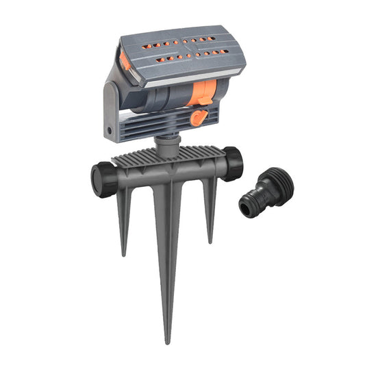 Oscillating Lawn Sprinkler – Adjustable Spray Width, Weighted Base & Dirt Filter