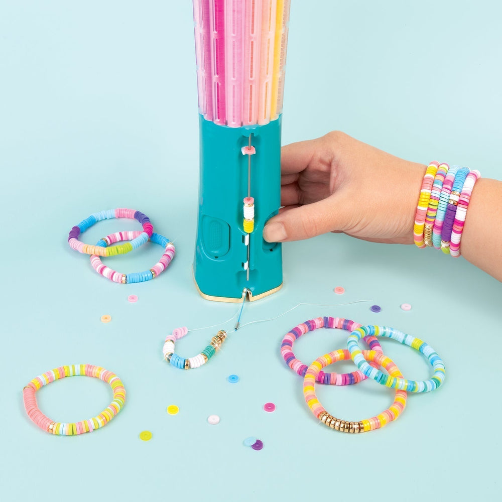 Bead Bracelet Making Kit – 2000+ Heishi Beads, 16 Colors & Bead Carousel