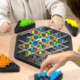 Triangle Strategy Board Game – Rubber Bands, 2-4 Players & Logic Trainer
